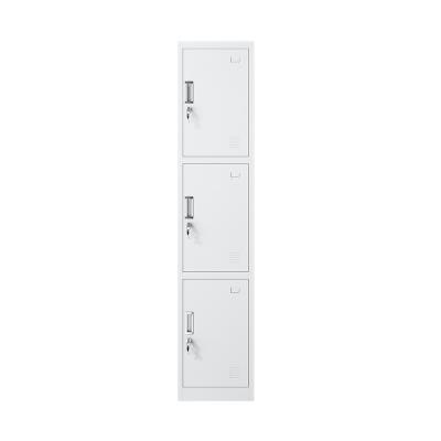 China (Size) 3doors Adjustable Steel Bedroom Wall Wardrobe Designs Wholesale Metal Locker Storage Cabinets for sale