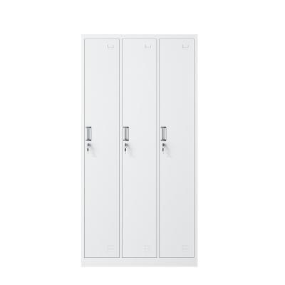 China (Size) 3 Door Adjustable Wardrobe Locker for School Accessories Cabinet Metal Bedroom Furniture Steel Storage and Modern Cabinet Home Furniture Hotel for sale