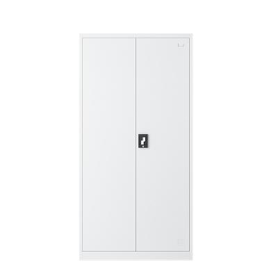 China (Size) Wholesale Adjustable Metal Filing Cabinet 2 Doors Closet For Clothes Storage Metal File Cabinet Steel Locker for sale