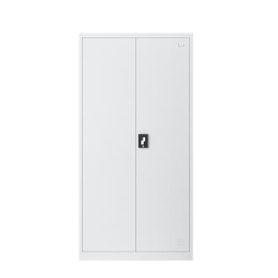 China (Size) Wholesale Adjustable Metal Filing Cabinet 2 Doors Closet For Clothes Storage Metal File Cabinet Steel Locker for sale