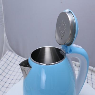 China 360 Degree Rotation Base Ready To Ship 1.8L Double Wall Cordless Electric Kettle for sale