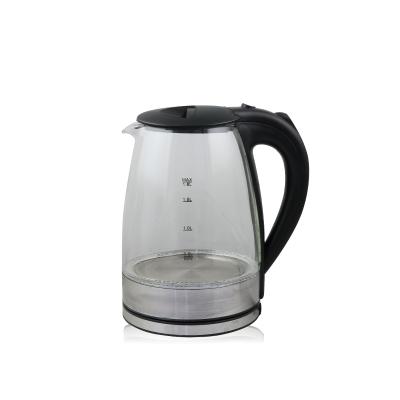 China 360 Degree Rotating Kettles Base Electric Glass Tea Kettle Glass Tea Maker Kitchen Kettles for sale