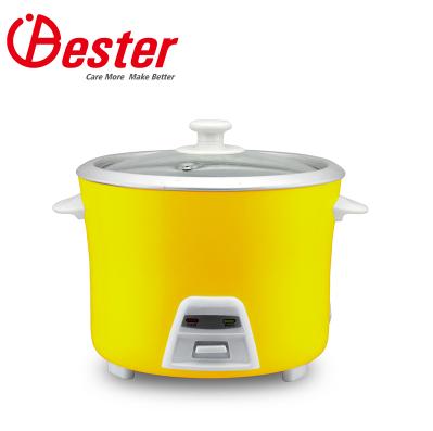 China Yellow Liner Household Slim Size Shell Drum Rice Cooker for sale