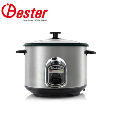 China Automatic Household Stainless Steel Housing Keep Warm Function Upright Rice Cooker for sale