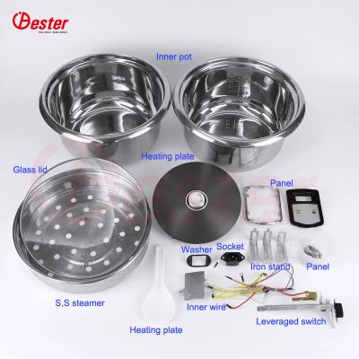 China National electric 1.8 liter parts rice cooker spare parts household for sale