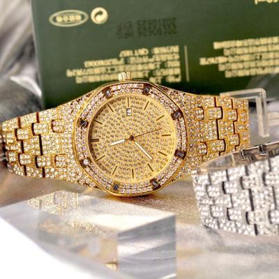 China Chronograph Ladies Beads Bracelet Watch Ice Out Hip Hop Watch Ladies Watches Brands Luxury for sale