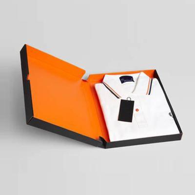 China Recyclable Custom Designs Matte Black White Luxury Retail Garment Package Gift Packaging Paper Boxes With Logo T-shirt For Clothes for sale