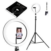 China Wholesale Selfie Stand Tik Tok Phone Live Photography Makeup Ring Light Lamp Kit LED Ring Light Dimmable Headset Microphone 2021 Beauty Ringlight for sale