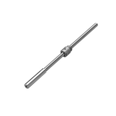 China Factory High Precision Ground And Rolled With Rectangular Flanged Ball Nut Ball Screw Threaded Stainless Steel for sale