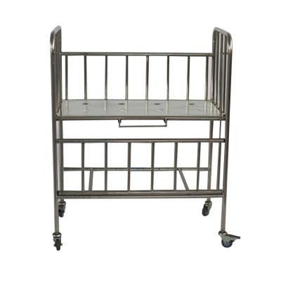 China Hospital Bed Baby Hospital Bed Pleasant Quality BCA-001 Full Stainless Steel Single 3 Years en venta