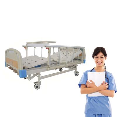 China Hospital Room BCA-141 China Medical Patient Bed 3 Height Bed Mechanical Equipment Triple Function Adjustable Manual Beds Crank For Clinic zu verkaufen