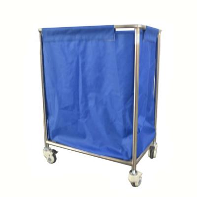 Chine Sturdy Linen Trolley Cart With Heavy Duty Wheels Heavy Duty Factory Hotel Metal Laundry Commercial Dirty Stainless Steel QXC-015B China à vendre