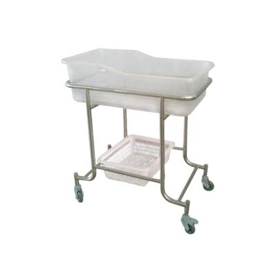 China 2021 Hot Sale Contemporary Stainless Steel Hospital Baby Crib Multifunctional Design for sale