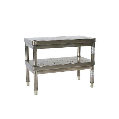 China Durable Hospital Stainless Steel Two Step Stool Metal, Stainless Steel + Plastic for sale