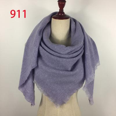 China Hot Selling Acrylic Blanket Triangle Plain Acrylic Scarf for sale