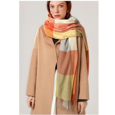 China Acrylic warm scarves for women winter shawl for sale