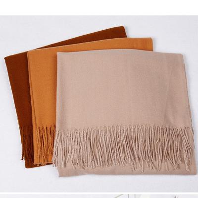 China Popular Wool Blend Acrylic Wholesale Simple Scarf for sale