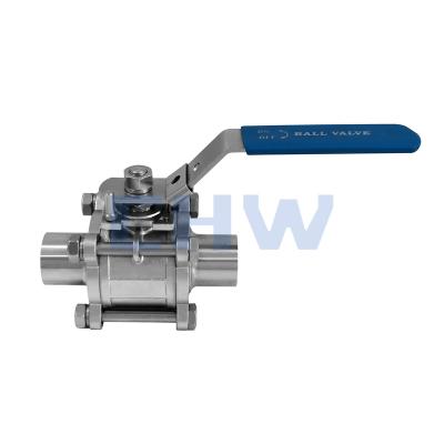 China Food Sanitary High Quality 3 Pcs Ball Valve SS304 SS316L ISO 3A BPE ISO IDF SMS LIKE BS for sale