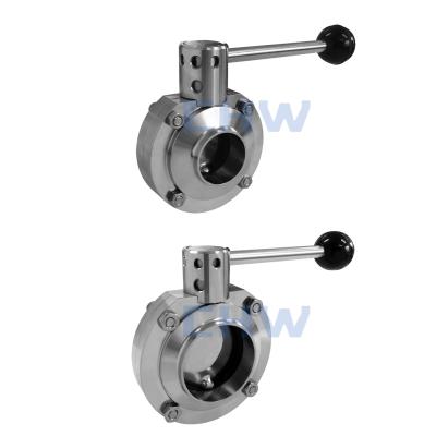 China Customized Stainless Steel Manual Welded Butterfly Valve for sale