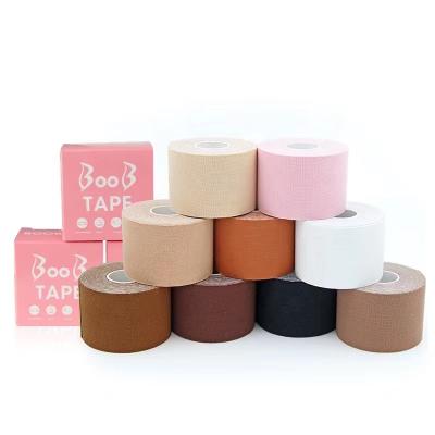 China 95% Cotton 5% Spandex Breast Support Tape Boob Lift Waterproof Sweatproof 5cmx5m for sale