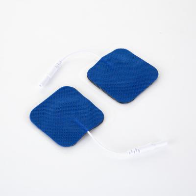 China 2.0mm Jack Diameter Tens Electrode Pad For Muscle Stimulator Therapy Massager Machine for sale