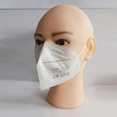 China Wholesale Custom EN149 FFP2 Eco-friendly Disposable Face Mask Nonwoven Fabric Earloop for sale