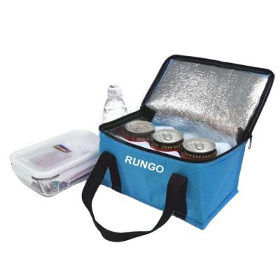 China Waterproof promotion orange box beer polyester 210d polyester 210d aluminum foil cooler bag colorful red green blue for sale