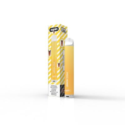 China 2% Flavored Disposable Vape Pod Cool Lemon Cola 26g Full Charged 500mah for sale