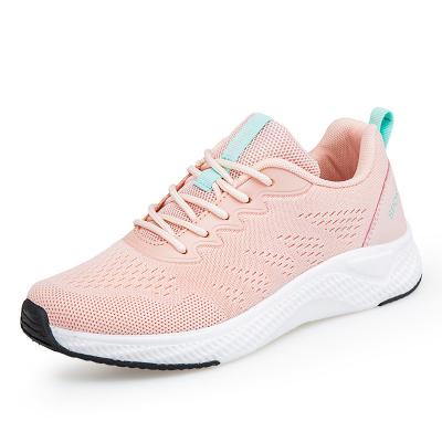 China Large size women's shoes soft bottom lightweight foreign trade shoes high waist mesh woven women's sports sneakers women's shoes for sale