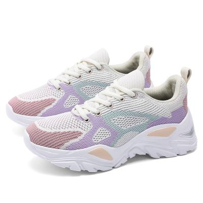 China New Fashion Leisure 2022Spring Student Platform Sneakers Breathable White Korean Style Couples Clumsy Breathable Soft Sports Shoes for sale