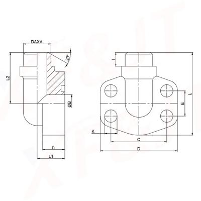 China Integrated casting production of Q235/Q345 AFW-T SN532 j518c SAE butt welding steel forged flange-90 degrees for sale