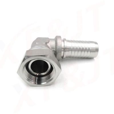 China Integrated Mount Customized Stainless Steel 16091ksw-s 90 Degree Male Hose End Swivel Boss O Ring SAE, Hydraulic Connection for sale