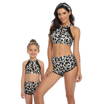 China Mommy and me swimwear swimwear 2021 women girls swimsuit antibacterial two-piece women swimwear swimwear for sale