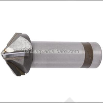 China Slotting Welded End Mill Bits 120 Degree Chamfer End Mill for sale