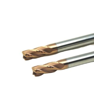 China HSS HIGH SPEED STEEL Square 4 Flute End Mill For Low Alloy Cutting for sale