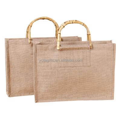 China Eco Friendly Handled Jute Folding Shopping Bag, Sack Bag, Jute Bag for sale