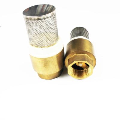 중국 2020 China Made Professional Metal Female Foot Valve With Filter Brass Control Valve 판매용