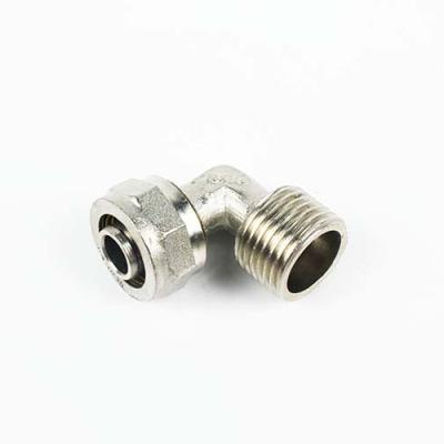 China High quality 16 * 16mm PEX equal 90 brass elbow plumbing fittings for sale