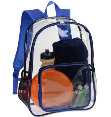 China Hot selling anti-theft PVC clear backpack, clear plastic bags, clear backpack transparent backpack for sale