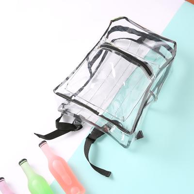 China Hot Selling Anti-theft Clear PVC Backpack Clear Plastic Bags Clear Backpack Transparent Backpack for sale