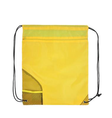 China 2021 Waterproof Lean Type Customized Outdoor Warm Polyester Promotion Drawstring Backpack Backpack for sale