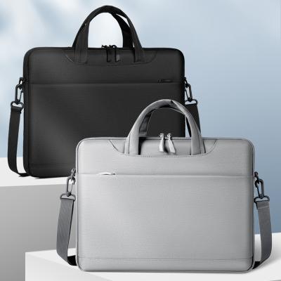 China Polyester 2021 new men's business briefcase custom logo waterproof polyester laptop bags for computers for sale