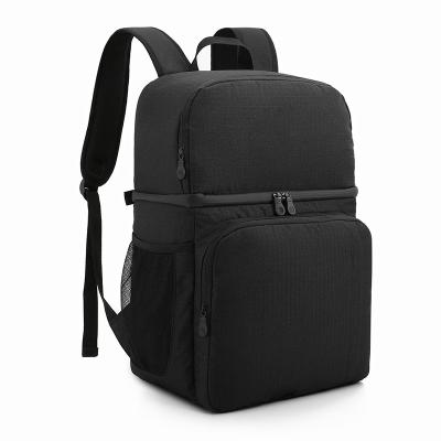 China Waterproof Outdoor Hiking Cooler Bag Picnic Box Lunch Insulated Cooler Backpack With Bottom Cooler Compartment for sale