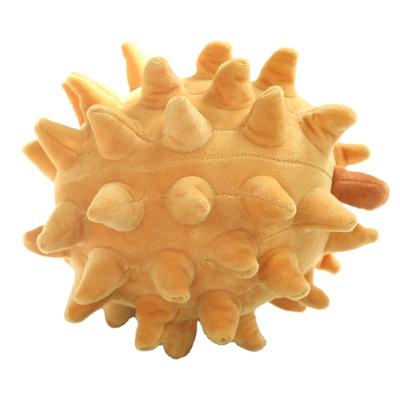 China Anti-Static 23 cm Toy Durian Plush Throw Pillows Dark Green for Home Decoration for sale