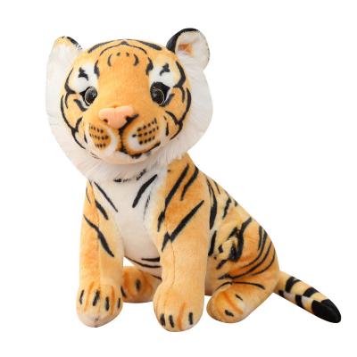 China Wholesale Simulated Plush Stuffed Yellow Viable Stuffed Animal Plush Toy Tiger for sale