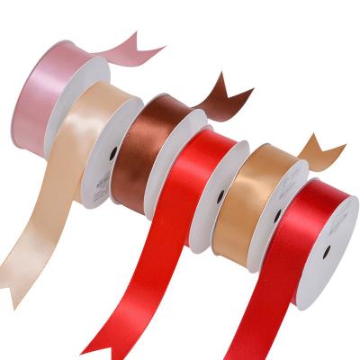 China High Tenacity Home Textile Materials DIY Hair Accessories Baking Ribbon Single Sided Wrap Satin Ribbon Wedding Ribbon 3.8cm for sale