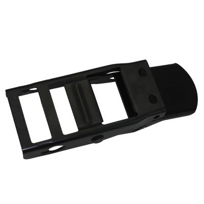 China Polyester 2 Inch Galvanized Black Coated Metal Adjustable Over Center Buckle For Truck Strap for sale