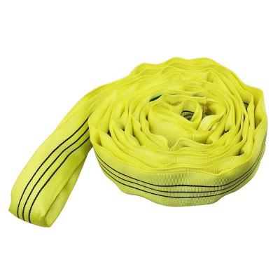 China JIULONG safety factor 7:1 safety factor 3T yellow round sling cargo control HOT sale for sale