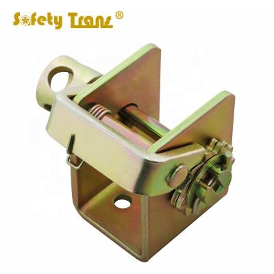 China Yellow AUTOMOBILE Zinc Plating Heavy Truck / Truck 2Inch 10000lbs Winch With Base 5 Hole for sale