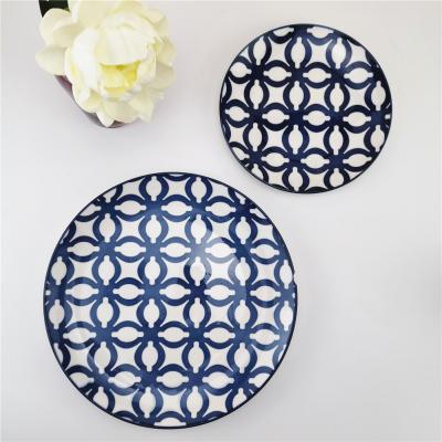 China Wholesale Cheap Custom Ceramic Household Restaurant Dinner Set Viable Nordic Fancy Bowls Dishes Ceramic Dinner Set for sale